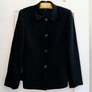 Kasper & Company ASL Black Polyester Microfiber Blazer, A Perfect Travel Blazer